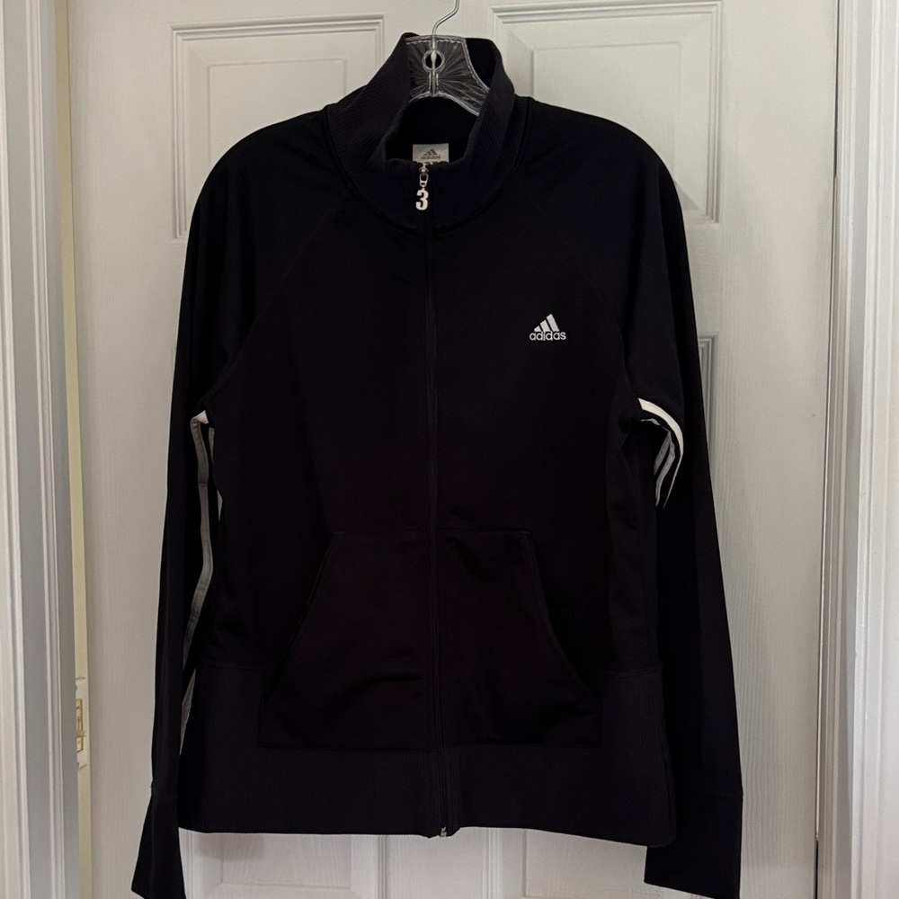 Adidas Black Full-Zip Jacket Sz XL